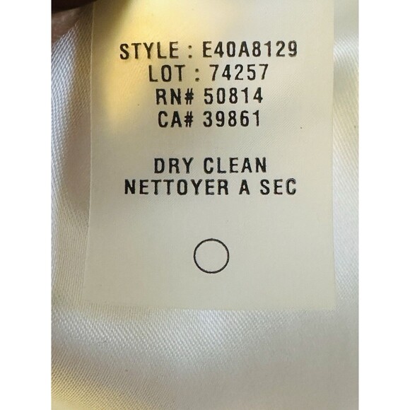 Elie Tahari Linen Blend Lined Snap Button Up Jacket Pockets Closet Staple - Picture 13 of 15